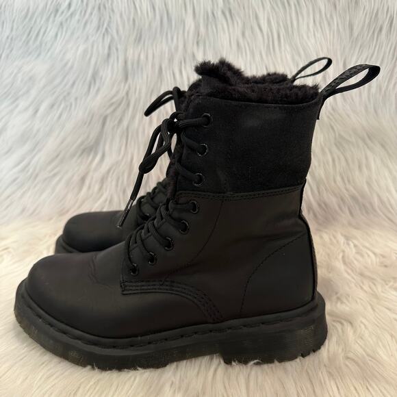 Doc Martens Kolbert 1460 WinterGrip Leather Suede Mid Calf Boots Dr. Martens - Picture 6 of 11